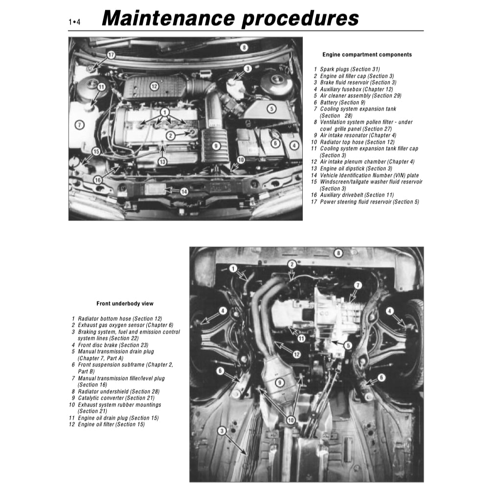 FORD MONDEO MK1 & MK2 (1993-2000) SERVICE WORKSHOP MANUAL - Image 9