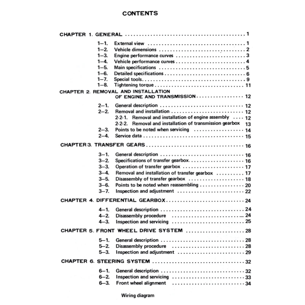 SUZUKI LJ10 JIMNY (1970-1981) SERVICE WORKSHOP MANUAL + PARTS CATALOGUE - Image 3