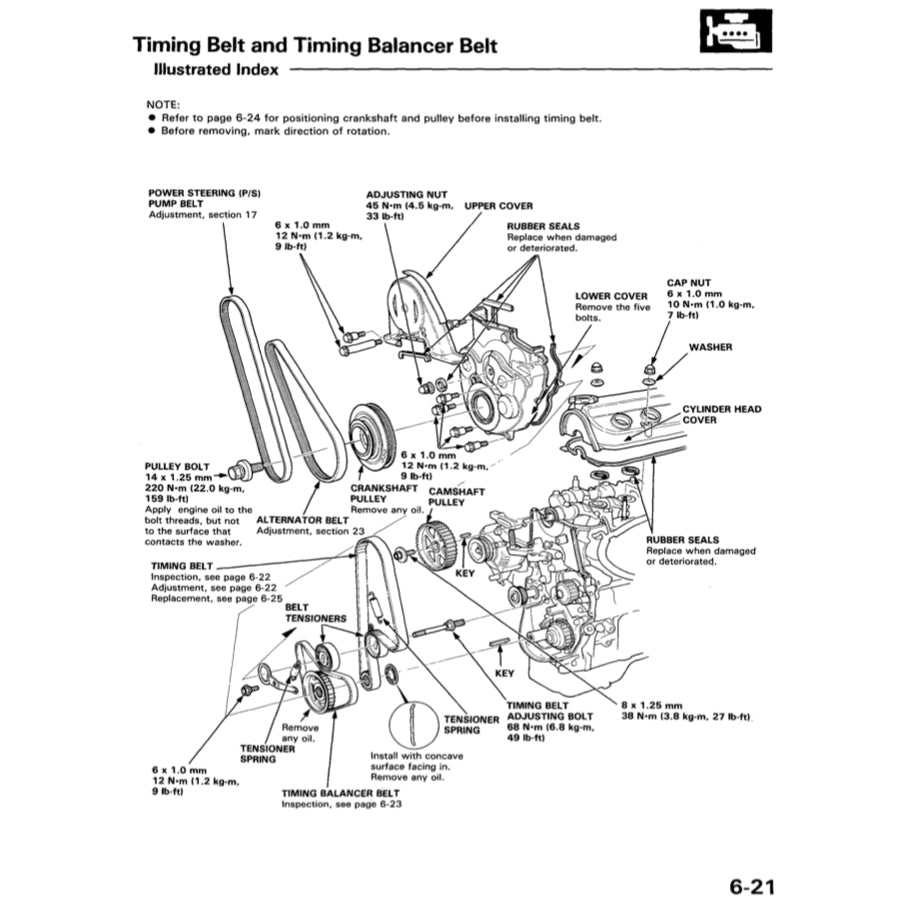 HONDA ACCORD 5 CC/CE (1993-1998) SERVICE WORKSHOP MANUAL - Image 9