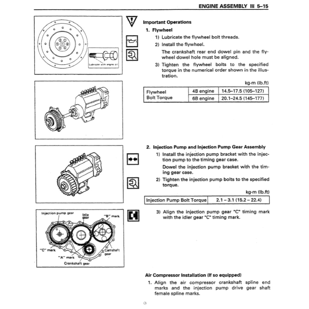 ISUZU ENGINE 4BG1/4BG1T/6BG1 SERVICE WORKSHOP MANUAL - Image 8