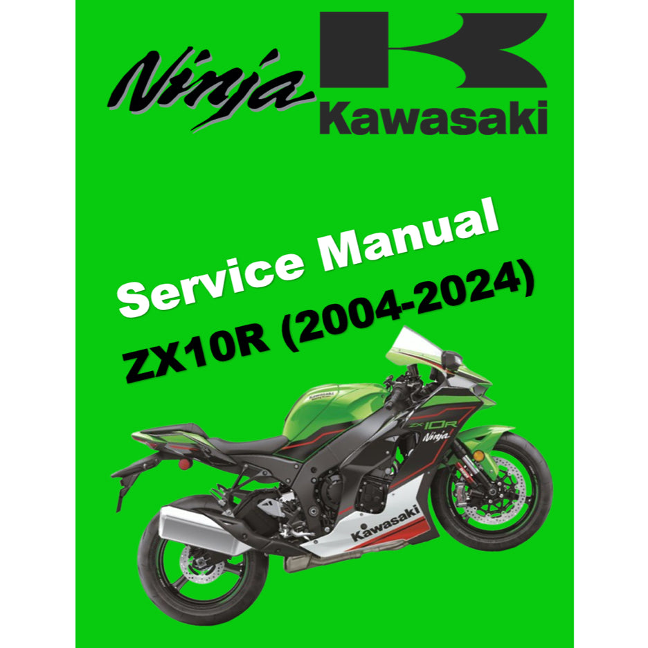 KAWASAKI ZX10R NINJA (2004-2024) SERVICE WORKSHOP MANUAL + PARTS CATALOGUE + OWNER'S MANUAL - Image 2