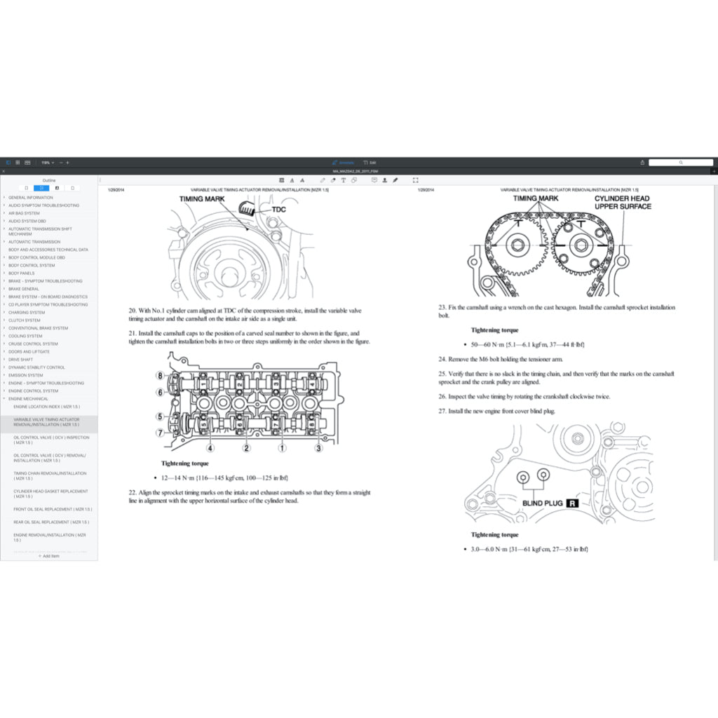 MAZDA 2 DE/DH (2007-2014) SERVICE WORKSHOP MANUAL - Image 9
