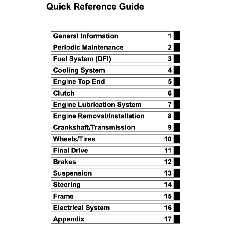 KAWASAKI ER-6f ER6f (2006-2014) SERVICE WORKSHOP MANUAL + OWNER'S MANUAL - Image 3