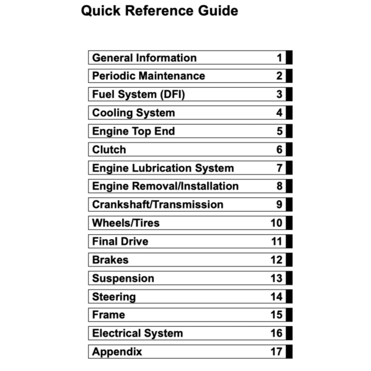KAWASAKI Z650 (2017-2020) SERVICE WORKSHOP MANUAL + PARTS CATALOGUE + OWNER'S MANUAL - Image 3