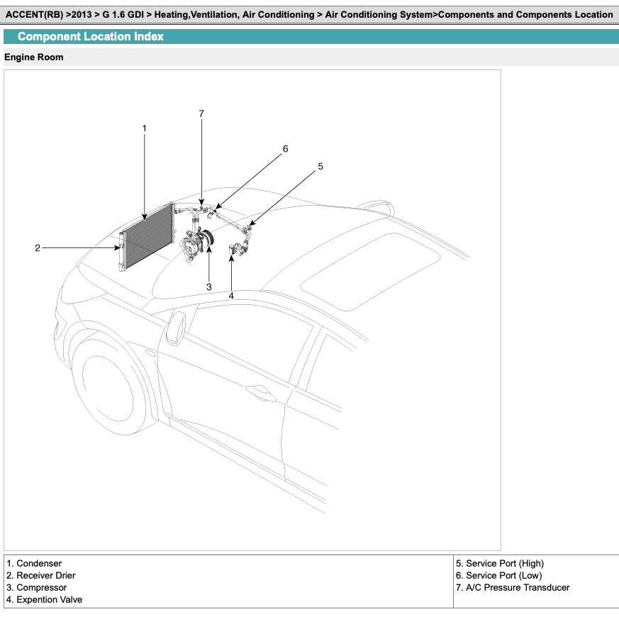HYUNDAI ACCENT SOLARIS RB/RC (2011-2018) SERVICE WORKSHOP MANUAL - Image 9
