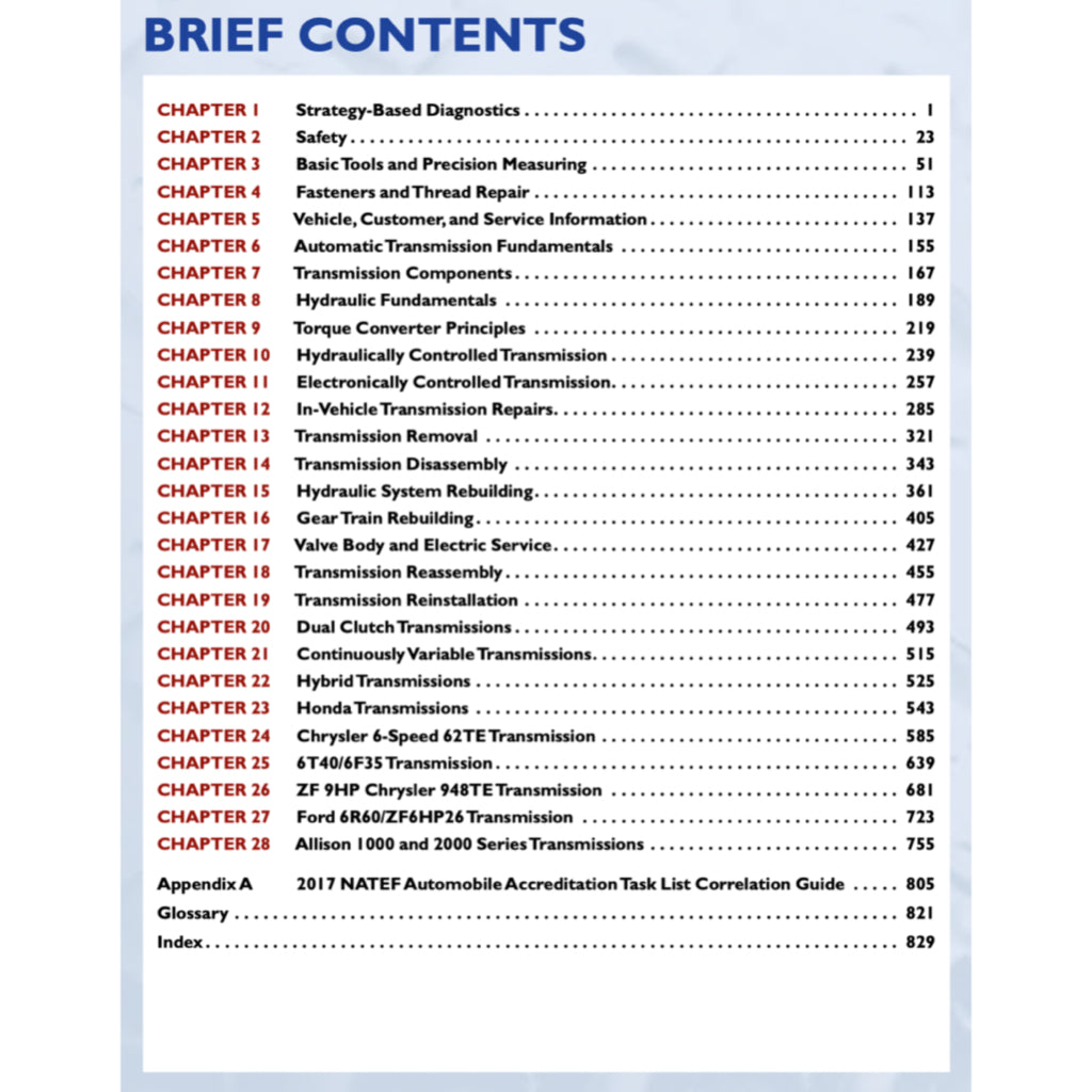AUTOMOTIVE AUTOMATIC TRANSMISSION & TRANSAXLE (2018) - CDX - Image 3