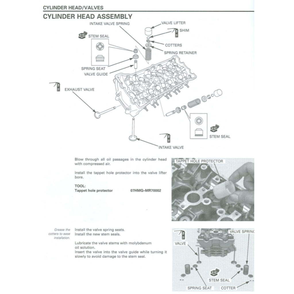 HONDA CB900F 919 HORNET (2002-2007) SERVICE WORKSHOP MANUAL + OWNER MANUAL - Image 7