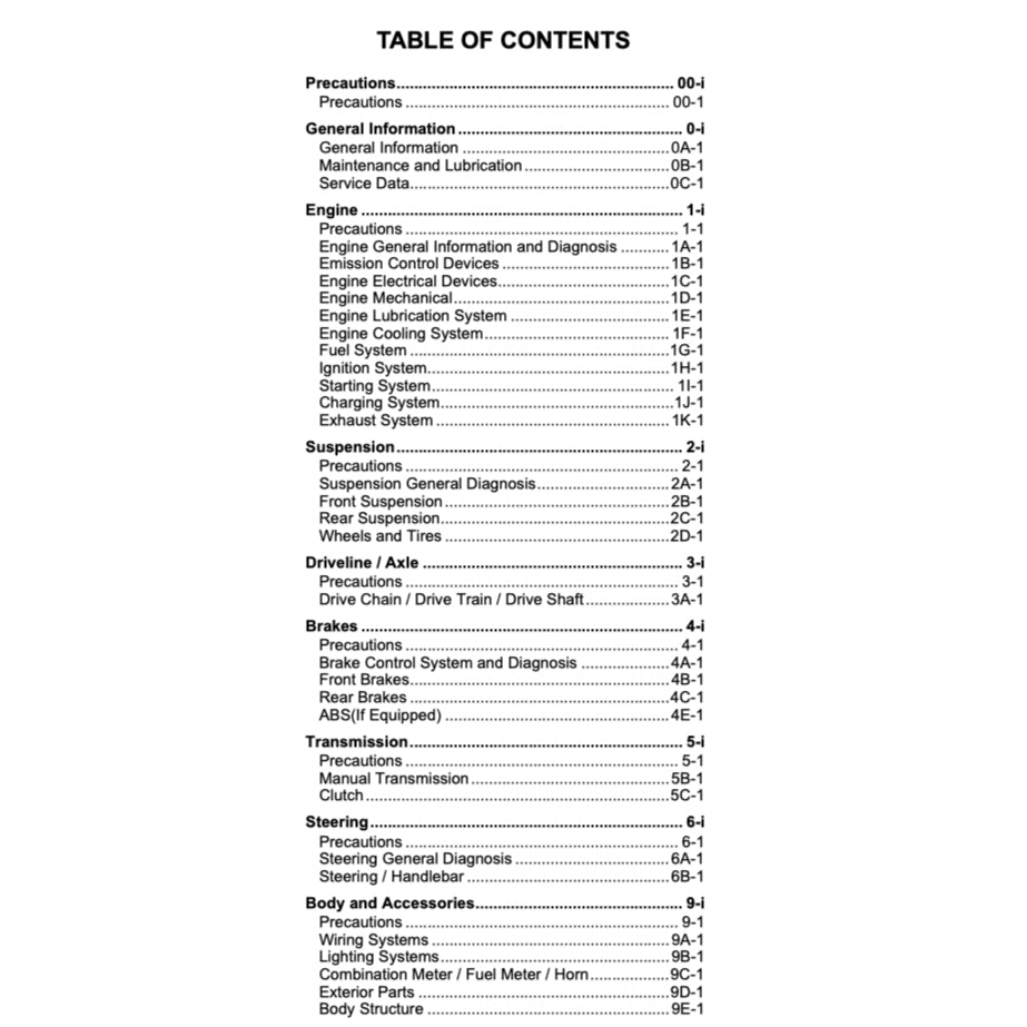 SUZUKI GSXS 150 / GSX-S 150 / GSX-S150 L8 (2017+) SERVICE WORKSHOP MANUAL + PARTS CATALOGUE + OWNER'S MANUAL - Image 3