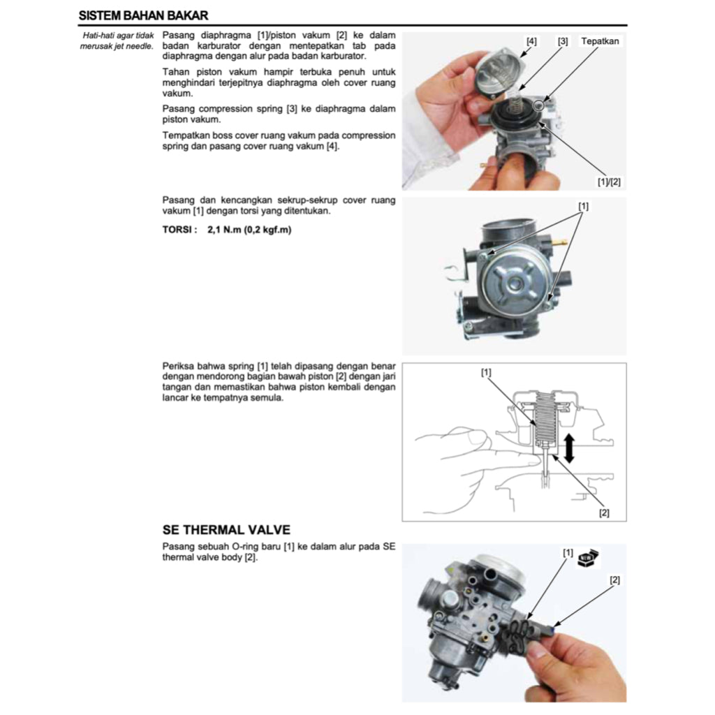 HONDA SPACY 110 NSC110 (2011-2018) SERVICE WORKSHOP MANUAL+PARTS CATALOGUE+OWNER MANUAL - BAHASA INDONESIA - Image 8