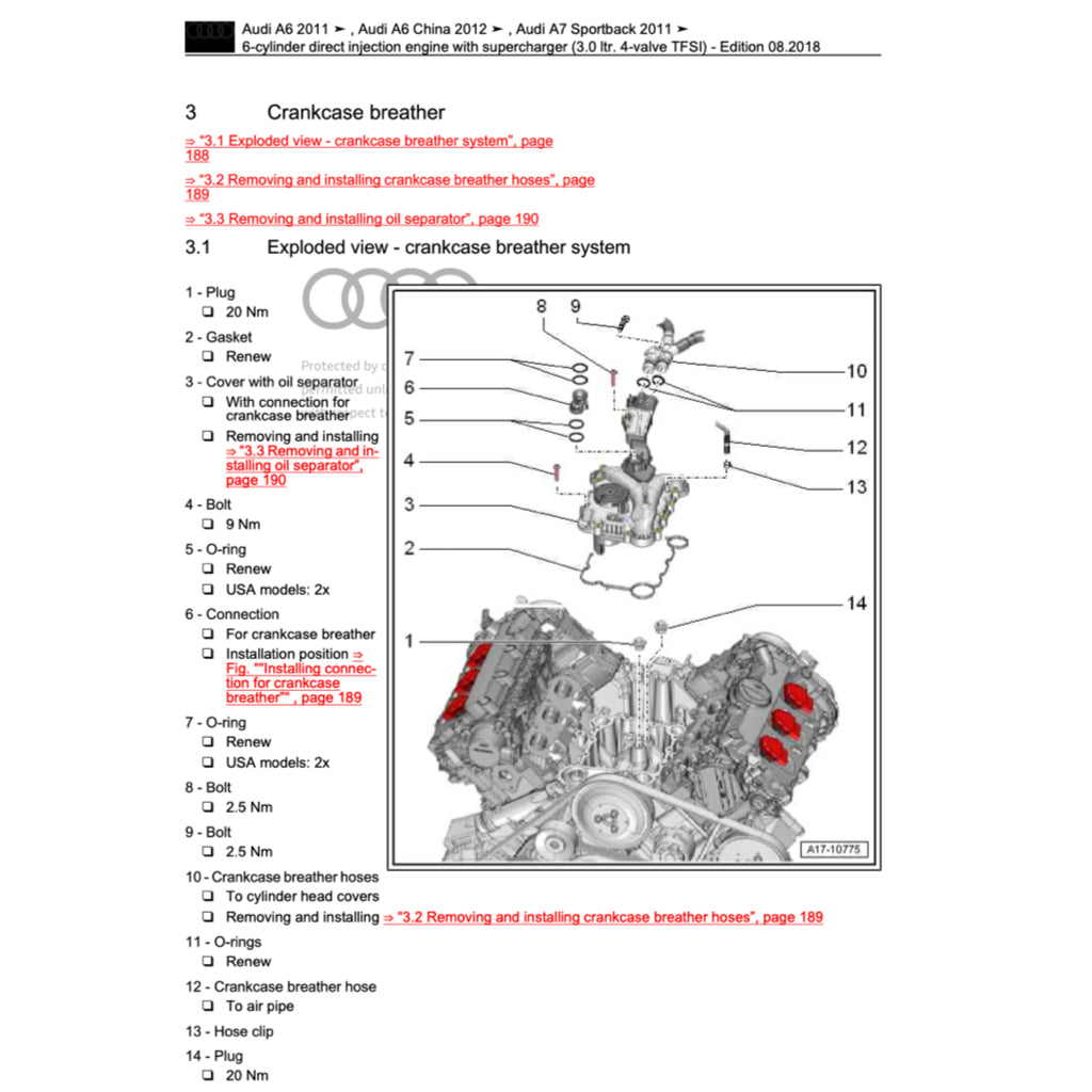AUDI A7 4G8 (2011-2018) SERVICE WORKSHOP MANUAL - Image 3
