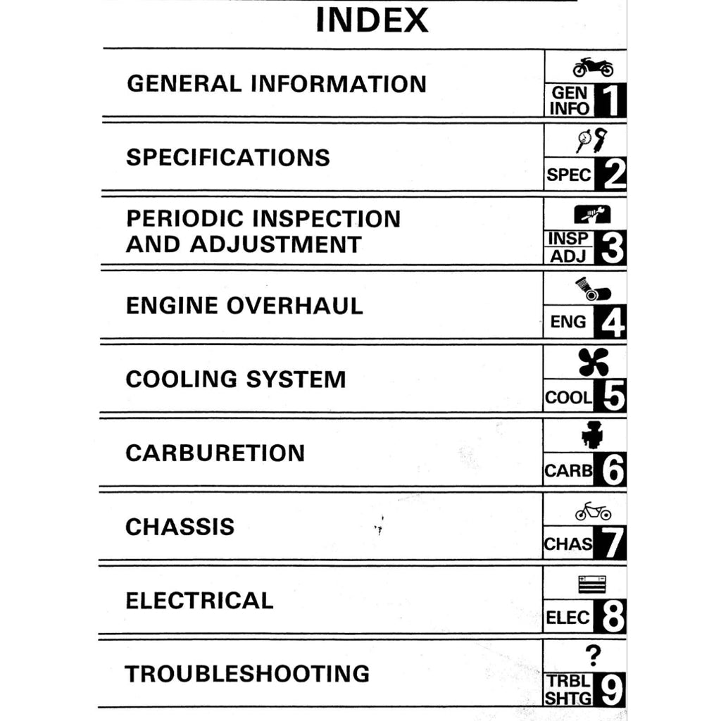 YAMAHA TRZ250 2MA 3MA (1986-1995) SERVICE WORKSHOP MANUAL + PARTS CATALOGUE +OWNER'S MANUAL ENGLISH/JAPANESE - Image 4