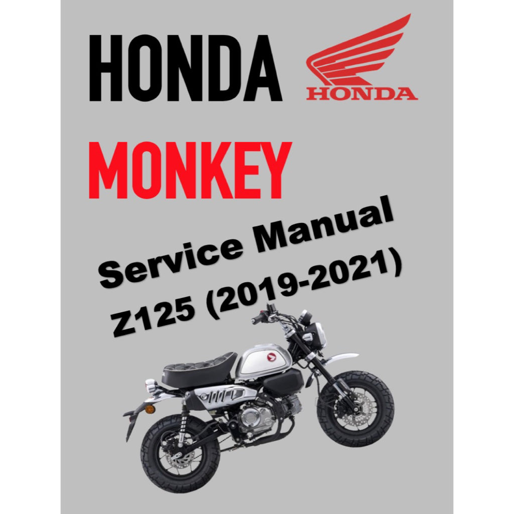 HONDA MONKEY Z125 (2019+) SERVICE WORKSHOP MANUAL + PARTS CATALOGUE + OWNER'S MANUAL - Image 3