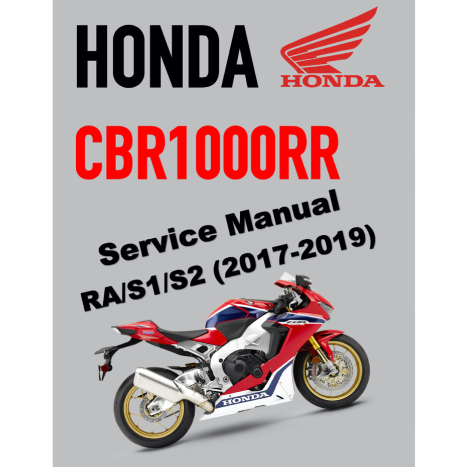 HONDA CBR1000RR RA/ S1/S2 FIREBLADE (2017-2019) SERVICE WORKSHOP MANUAL + PARTS CATALOGUE + OWNER'S MANUAL / CBR 1000 RR - Image 2