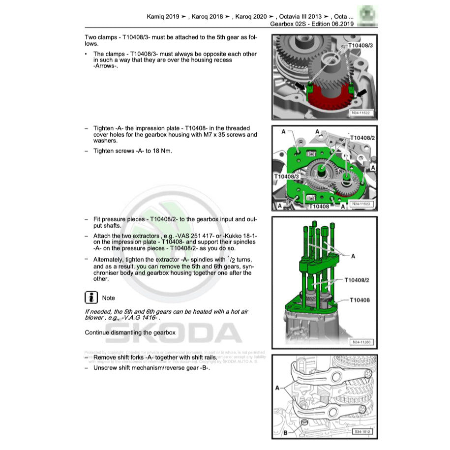 SKODA SCALA (2019+) SERVICE WORKSHOP MANUAL - Image 6