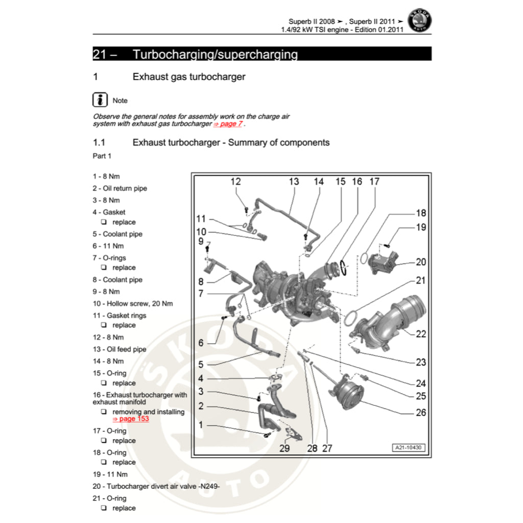 SKODA SUPERB B6 (2005-2014) SERVICE WORKSHOP MANUAL - Image 5