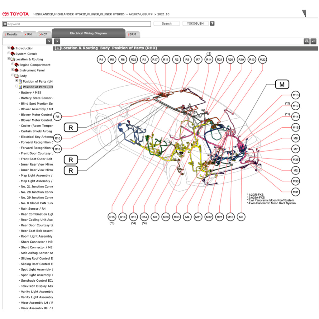 TOYOTA HIGHLANDER / KLUGER HYBRID (2020+) ONLINE SERVICE WORKSHOP MANUAL - Image 11