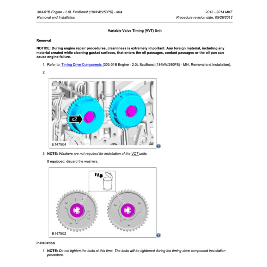 LINCOLN MKZ (2013-2016) SERVICE WORKSHOP MANUAL - Image 6