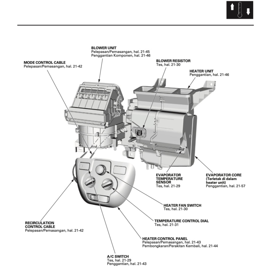 HONDA BRIO DD1 (2011-2020) SERVICE WORKSHOP MANUAL - INDONESIAN LANGUAGE - Image 10
