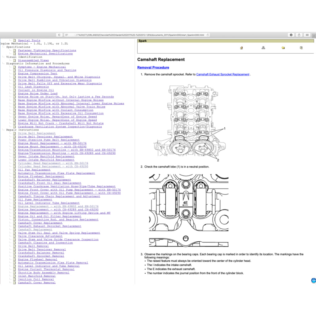 CHEVROLET SPARK M300 (2009-2014) SERVICE WORKSHOP MANUAL - Image 5