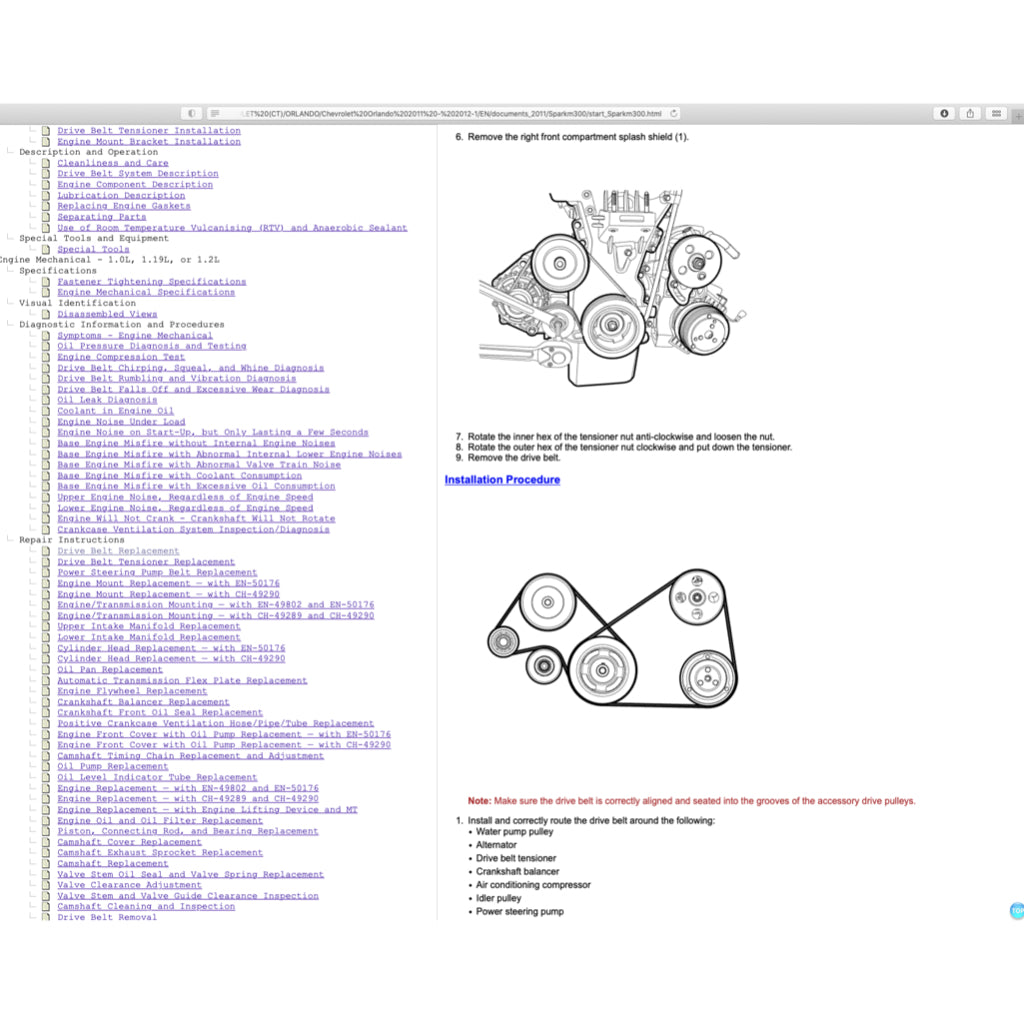 CHEVROLET SPARK M300 (2009-2014) SERVICE WORKSHOP MANUAL - Image 3
