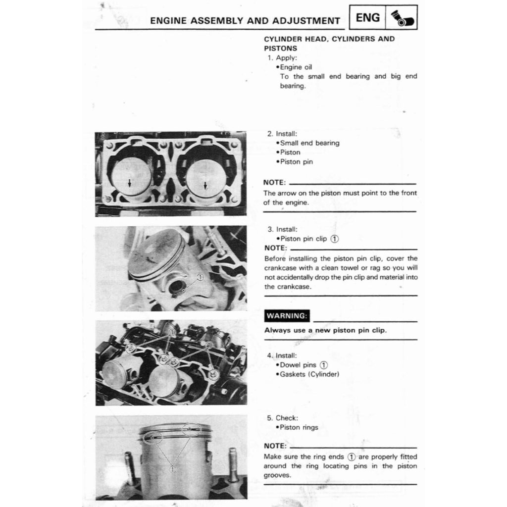 YAMAHA TRZ250 2MA 3MA (1986-1995) SERVICE WORKSHOP MANUAL + PARTS CATALOGUE +OWNER'S MANUAL ENGLISH/JAPANESE - Image 8