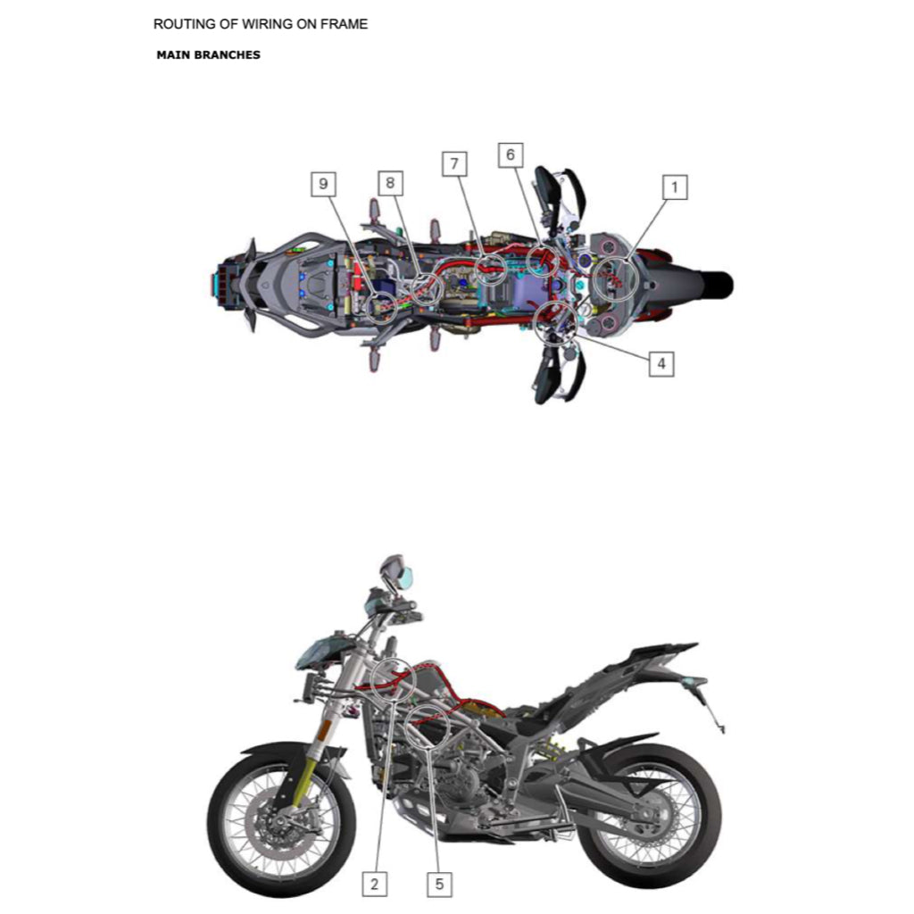DUCATI MULTISTRADA 1200 ENDURO E4 (2016-2019) SERVICE WORKSHOP MANUAL + PARTS CATALOGUE + OWNER'S MANUAL - Image 5