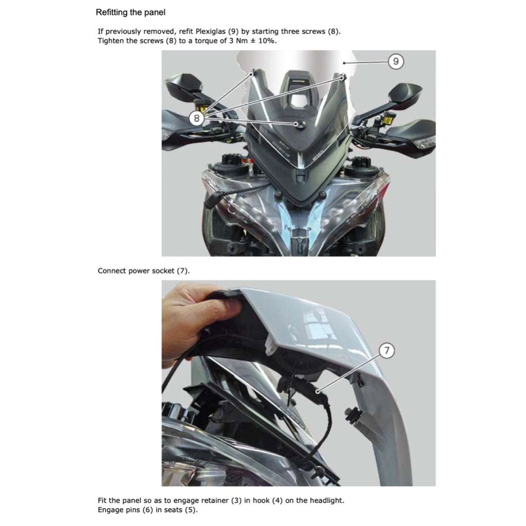 DUCATI MULTISTRADA 1200 ENDURO E4 (2016-2019) SERVICE WORKSHOP MANUAL + PARTS CATALOGUE + OWNER'S MANUAL - Image 10