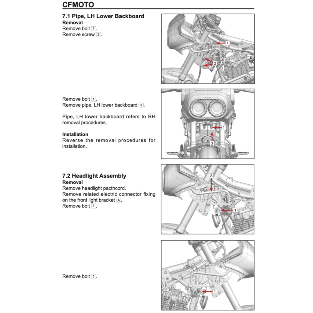 CFMOTO PAPIO XO CF125-8 (2023+) SERVICE WORKSHOP MANUAL + PARTS CATALOGUE + OWNER'S MANUAL - Image 10
