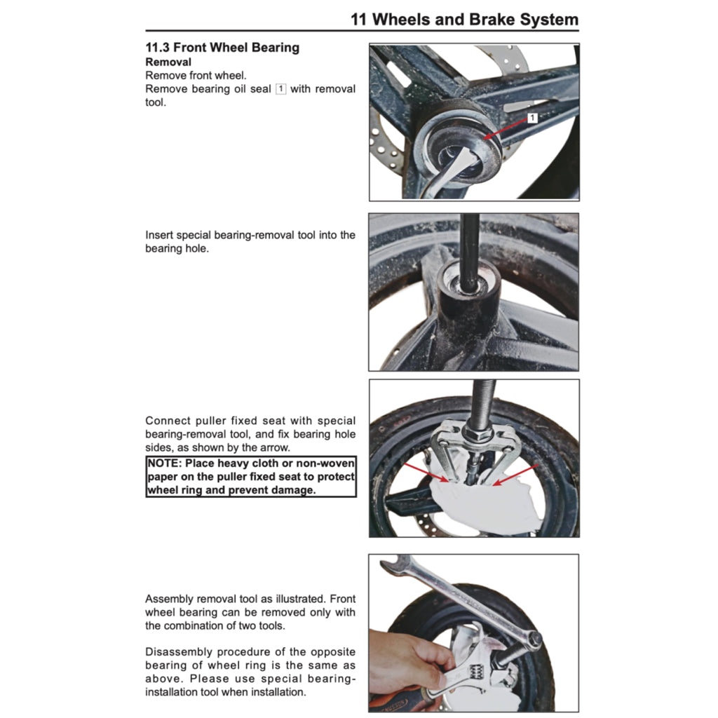 CFMOTO PAPIO XO CF125-8 (2023+) SERVICE WORKSHOP MANUAL + PARTS CATALOGUE + OWNER'S MANUAL - Image 9