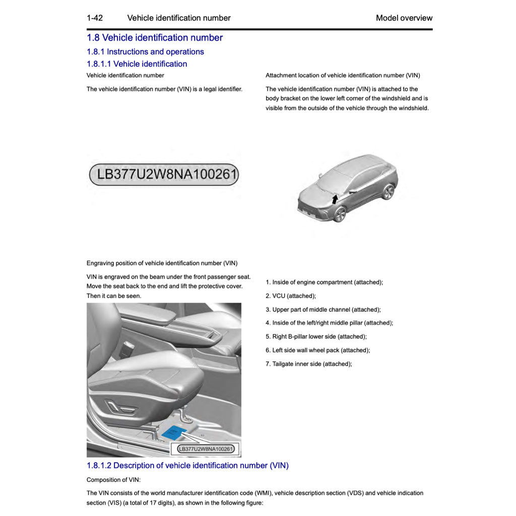 GEELY GEOMETRY-C (2023+) SERVICE WORKSHOP MANUAL - Image 4