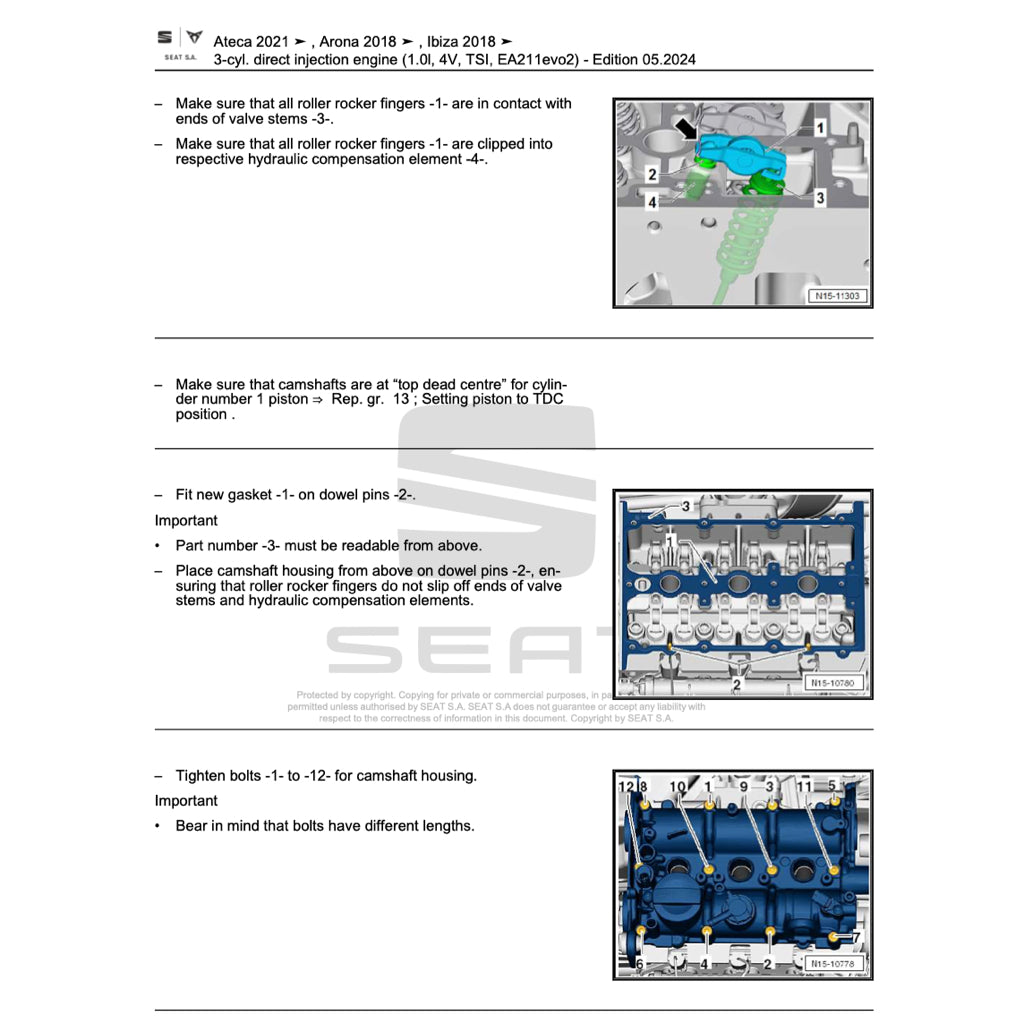SEAT IBIZA 6F (2017+) SERVICE WORKSHOP MANUAL - Image 5