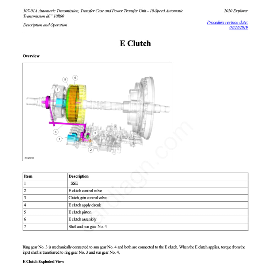 FORD EXPLORER U625 (2020+) SERVICE WORKSHOP MANUAL - Image 8