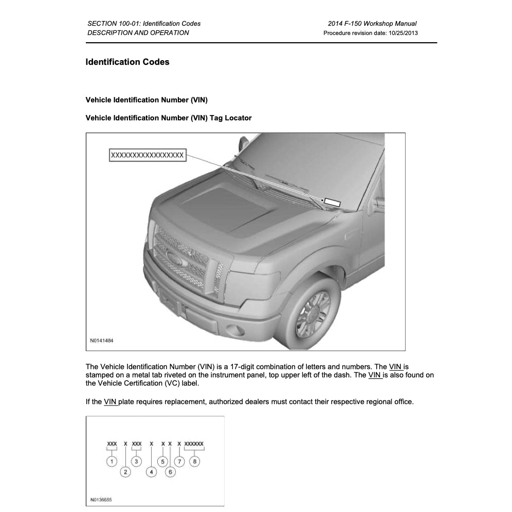 FORD F150 F-150 P415 (2009-2014) SERVICE WORKSHOP MANUAL - Image 3