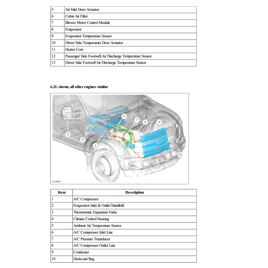 FORD F-250 F-350 SUPERDUTY P558 (2017-2022) SERVICE WORKSHOP MANUAL - Image 10