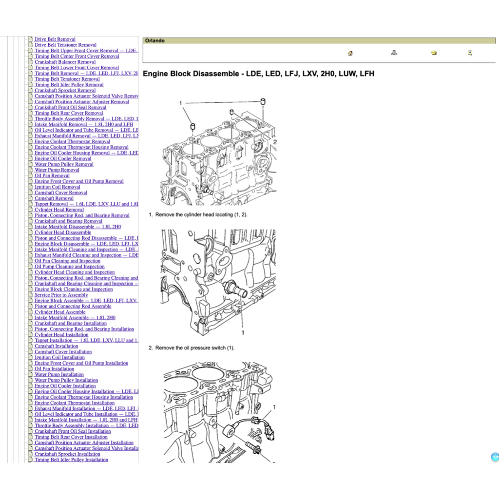CHEVROLET ORLANDO (2011-2014) SERVICE WORKSHOP MANUAL - Image 8
