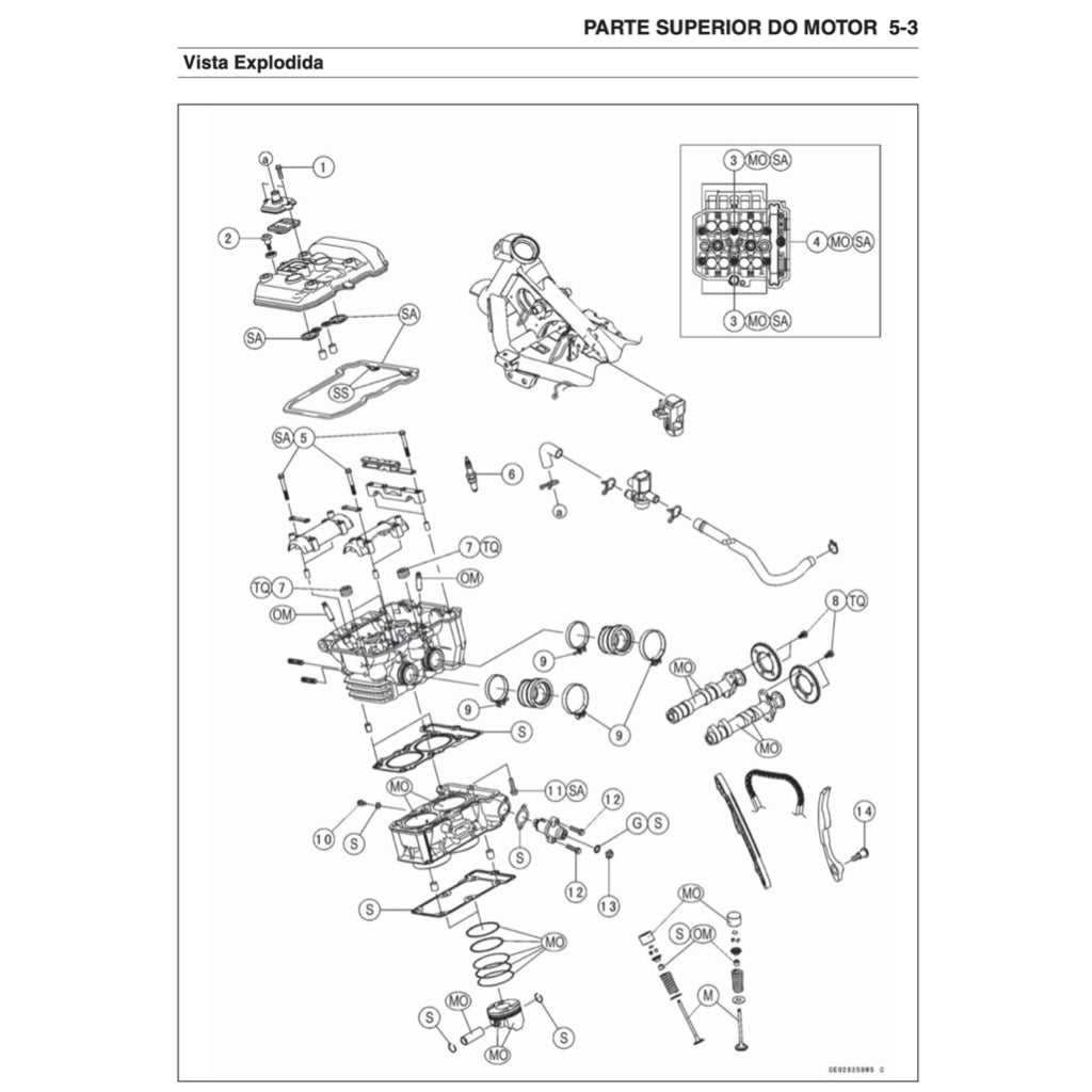 MANUAL DE SERVIÇO KAWASAKI Z300 (2015-2019) + CATÁLOGO DE PEÇAS + MANUAL DO PROPRIETÁRIO - Image 7