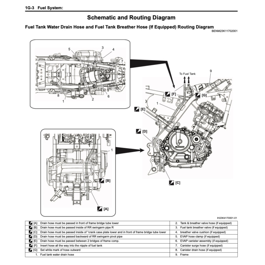 SUZUKI GSX-R125 (2020-2023) SERVICE WORKSHOP MANUAL + OWNER'S MANUAL - Image 9