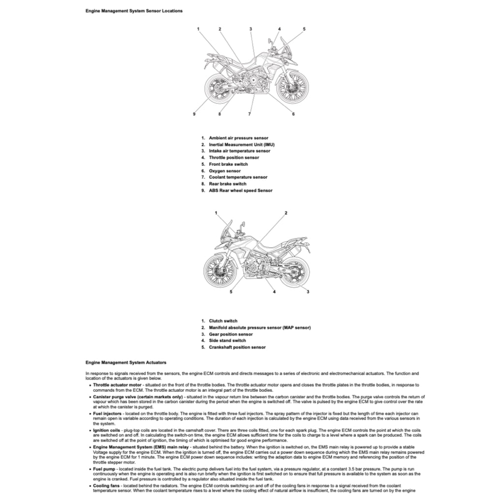 TRIUMPH TIGER 900 RALLY PRO (2020-2023) SERVICE WORKSHOP MANUAL + OWNER'S MANUAL - Image 5