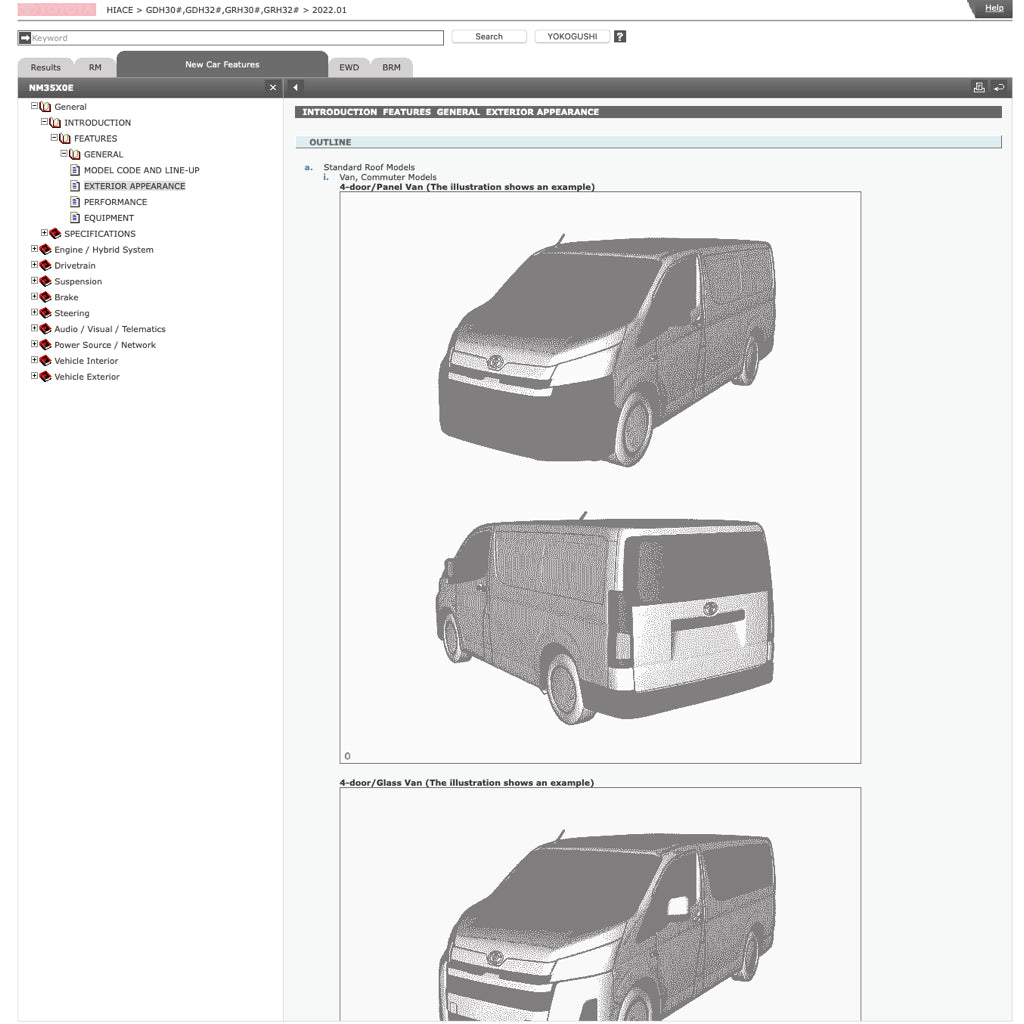 TOYOTA HIACE H300 GDH 300/320 GRH 300/320 (2019+) ONLINE SERVICE WORKSHOP MANUAL - Image 10