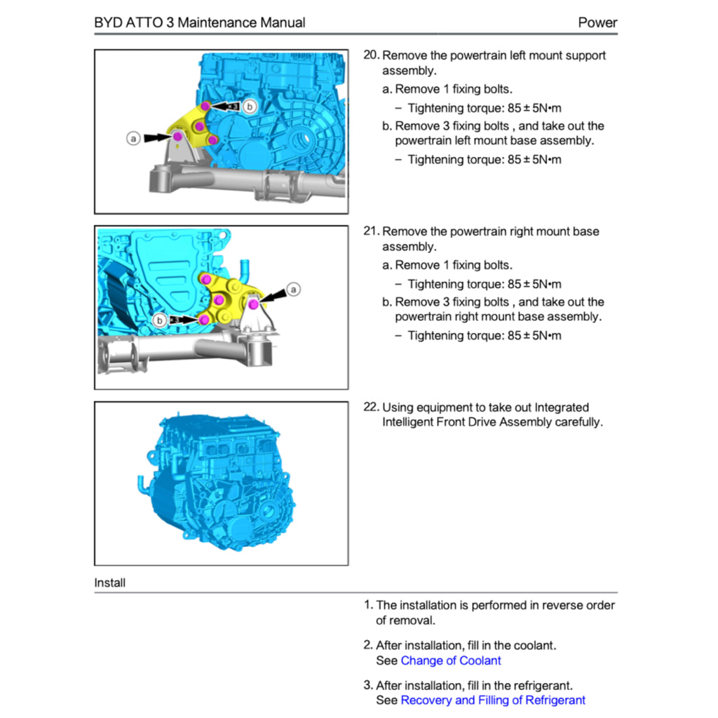 BYD ATTO 3 ATTO3 (2022+) SERVICE WORKSHOP MANUAL - Image 5