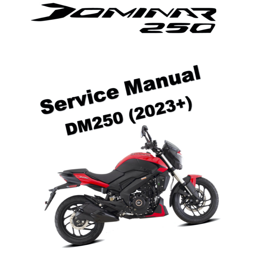 MODENAS DOMINAR 250 DM250 (2023+) SERVICE WORKSHOP MANUAL + PARTS CATALOGUE + OWNER'S MANUAL
