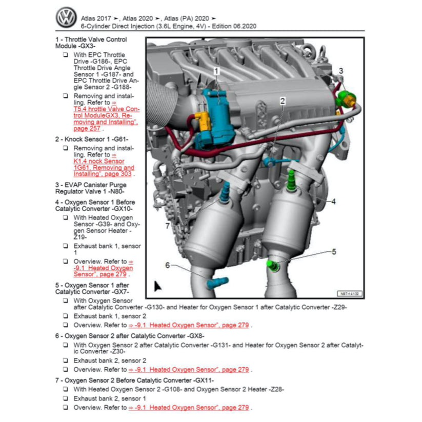 VW ATLAS (2O17-2024) SERVICE WORKSHOP MANUAL - Image 7