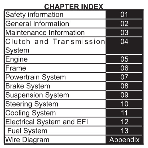 CFMOTO 675SS (2025+) SERVICE WORKSHOP MANUAL + OWNER'S MANUAL - Image 3
