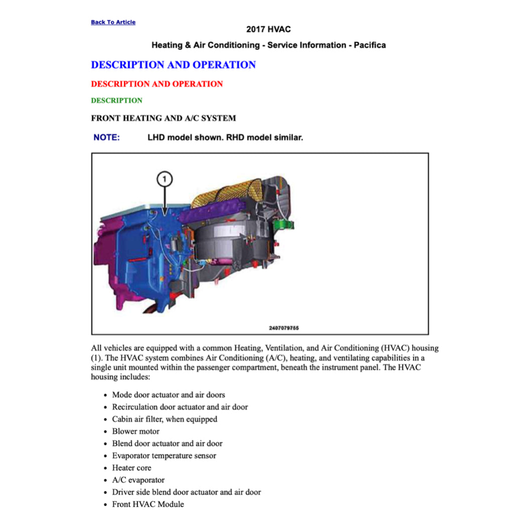 CHRYSLER PACIFICA RU (2016-2020) SERVICE WORKSHOP MANUAL - Image 9
