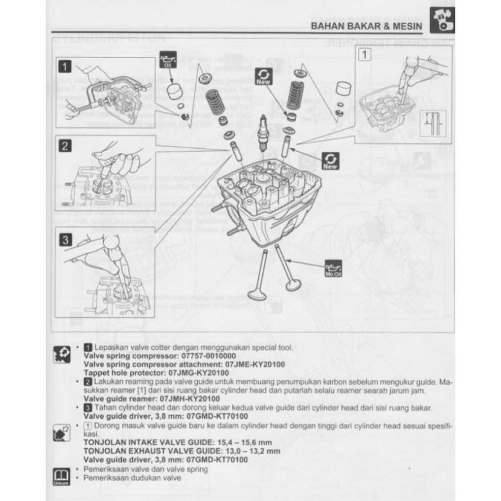 HONDA CBR150R (2015-2020) SERVICE WORKSHOP MANUAL + PARTS CATALOGUE + OWNER'S MANUAL - BAHASA INDONESIA - Image 5