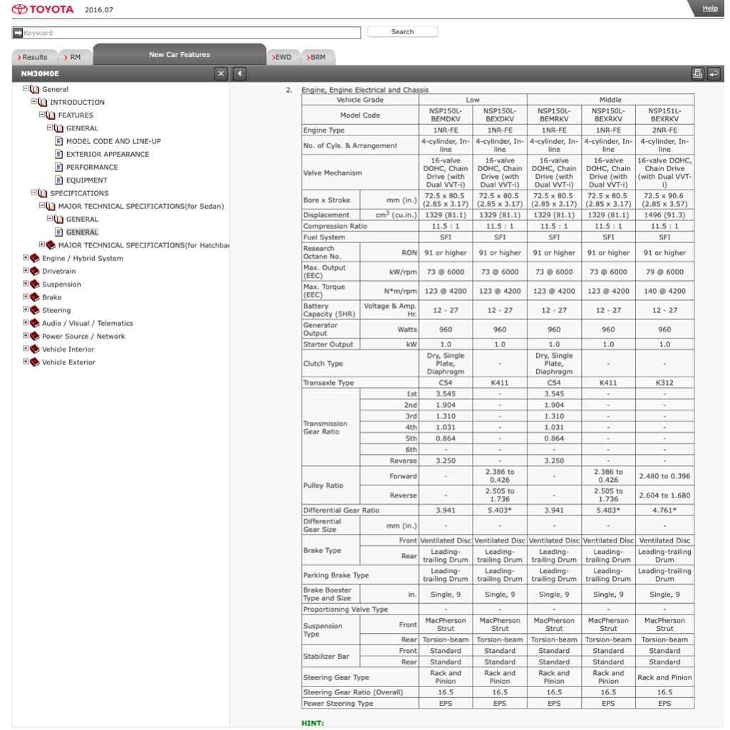 TOYOTA VIOS/YARIS NCP 150 151 NSP 150 151 (2013-2022) ONLINE SERVICE WORKSHOP MANUAL - Image 4