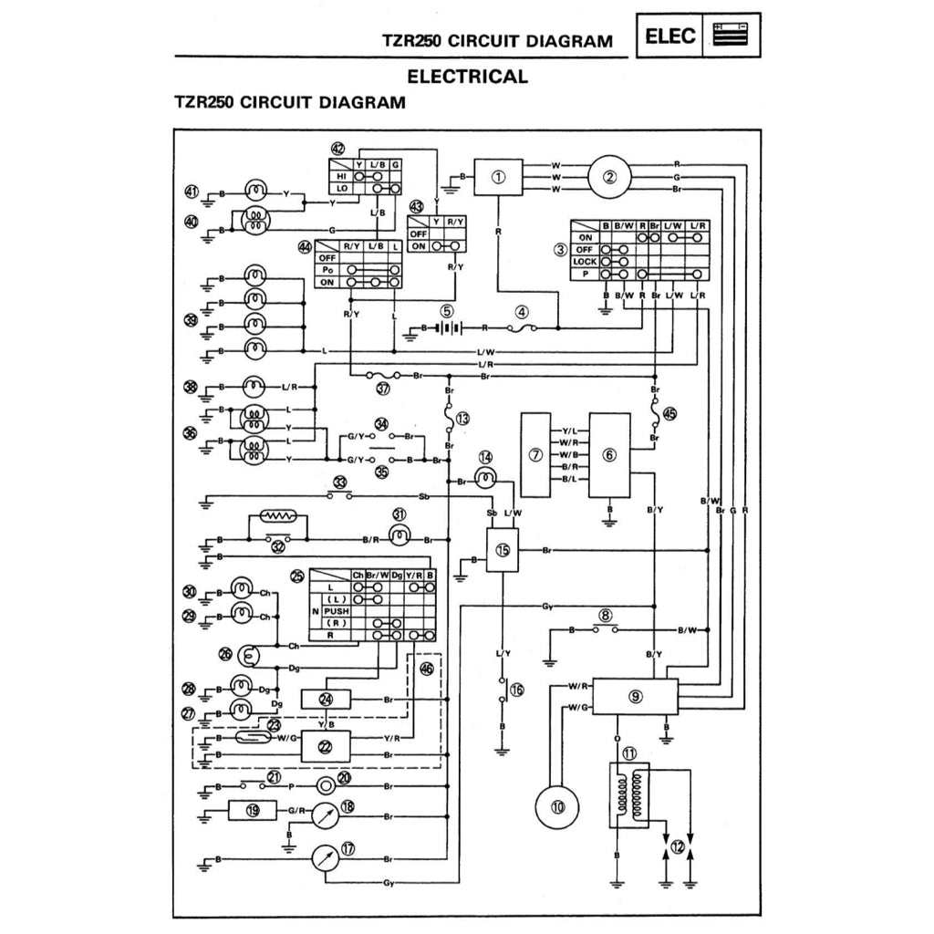 YAMAHA TRZ250 2MA 3MA (1986-1995) SERVICE WORKSHOP MANUAL + PARTS CATALOGUE +OWNER'S MANUAL ENGLISH/JAPANESE - Image 10