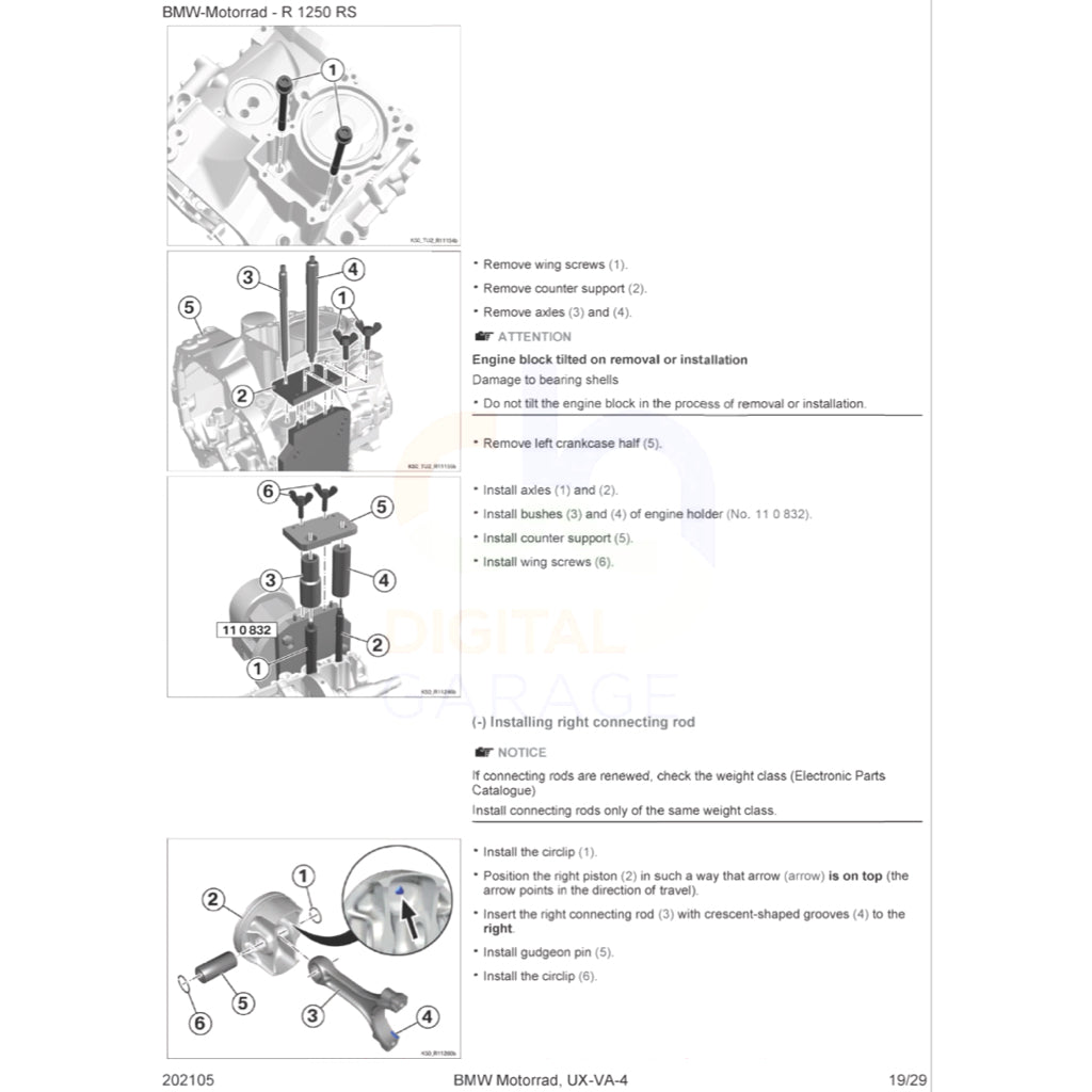 BMW R1250RS R1250 RS K54 (2018+) SERVICE WORKSHOP MANUAL + RIDER'S MANUAL - Image 4