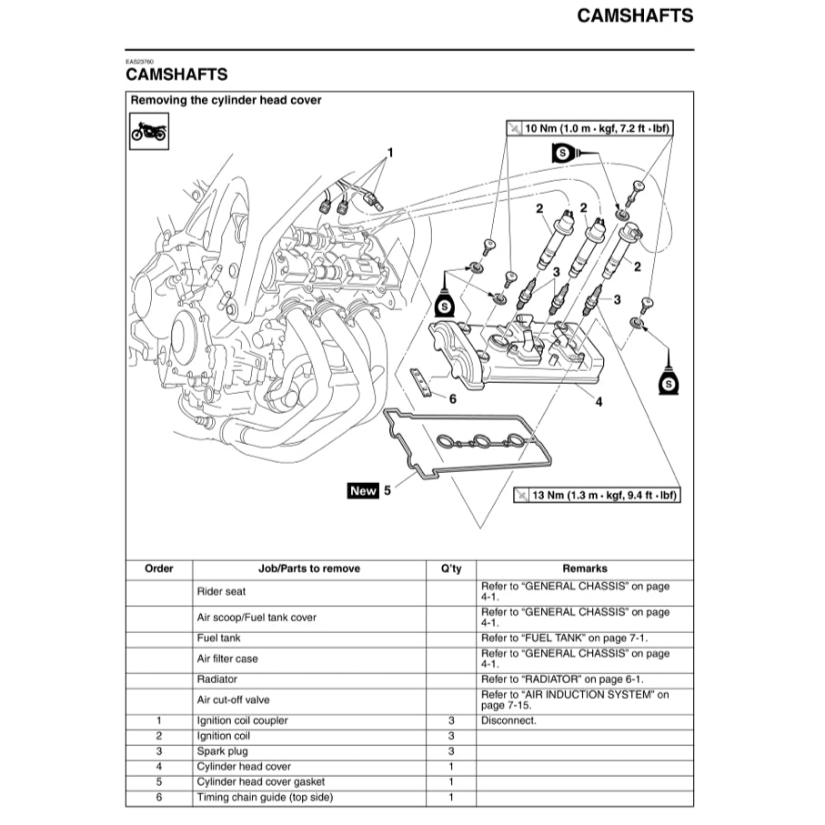 YAMAHA MT-09 MT09 (2014-2017) SERVICE WORKSHOP MANUAL + PARTS CATALOGUE + OWNER MANUAL - Image 5