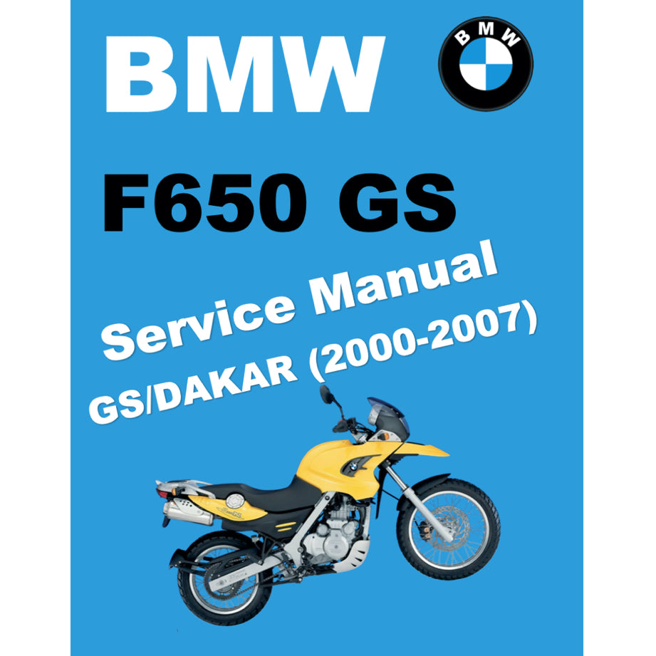 BMW F650GS / DAKAR (2000-2007) SERVICE WORKSHOP MANUAL + RIDER'S MANUAL